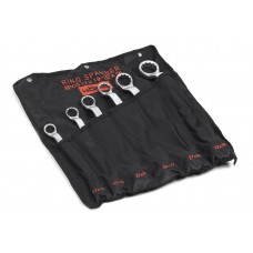 Набор ключей накидных двусторонних 6 шт. (17-36) хром. HORTZ