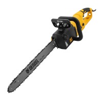 Пила цепная электрическая EDS-2200, 2.2 кВт,продольная, шина 45 см, шаг 3/8, паз 1.3 мм, 62 звена Denzel (95619)