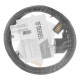 Шнур сетевой Energy Series, ПВС, 3 м, 3 x 1 мм, с неразборной вилкой, черный, Denzel (37667)
