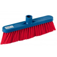 Пластиковая колодка 27см с пластиковым держателем для черенка, d 21 мм, мягкая щетина 60мм, без черенка, щетка для пола (39120)