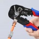 Пресс-клещи для штекеров RJ 45 3-в-1, кол-во гнёзд: 1, 8-пин 8P8C, резка и зачистка кабеля, 190 мм (KN-975113)