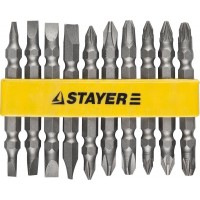 Набор двусторонних бит 10 шт STAYER 2605-H10_z01
