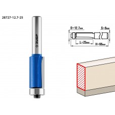 Фреза кромочная 12.7?25 мм с нижним подшипником хвостовик 8 мм ЗУБР Профессионал 28727-12.7-25