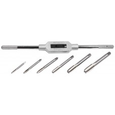 Набор метчиков 7 предм. сталь 9ХС на карточке ЗУБР 28126-H7