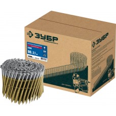 Гвозди барабанные CNW 90 x 3.1 мм, рифленые оцинкованные, 3600 шт ЗУБР 305383-90