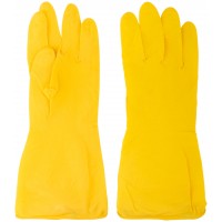 Перчатки хозяйственные латексные, внутреннее напыление, размер M (12400)