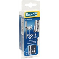 Нержавеющая заклепка 4.8 х 18 мм, 50 шт RAPID 5000397