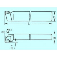 Резец Подрезной отогнутый 32х20х170 ВК4В