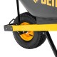 Тачка строительная, усиленная, объем 140 л, 230 кг, колесо 15х6.00-6 Denzel (68999)