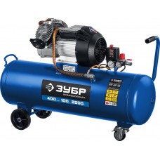 Компрессор масляный 400 л/мин, 100 л, 2200 Вт ЗУБР Профессионал КПМ-400-100