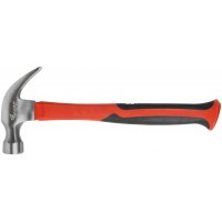 Молоток-гвоздодер, фиберглассовая усиленная ручка 27 мм, 450 гр. (44771)