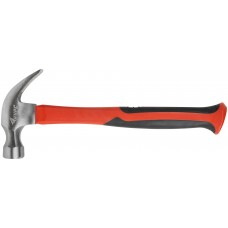 Молоток-гвоздодер, фиберглассовая усиленная ручка 27 мм, 450 гр. (44771)