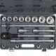 Набор торцевых головок 3/4 6 гр., 19-50 мм, 17 пр., GARWIN PRO, 643550