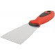 Шпатель, нерж.сталь, прорезиненная ручка 60 мм (06712)