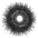 Щетка для УШМ, 65 мм, М14, чашка, витая проволока 0.3 мм Сибртех (746037)