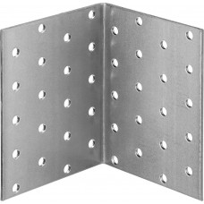 Равносторонний крепежный уголок 100 x 80 x 80 x 2 мм цинк ЗУБР УКР-2.0 310206-100-080