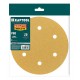 KRAFTOOL Giraffe GOLD-6 225 мм, Р80, шлифовальный круг на липучке, 6 отв. (35652-080)