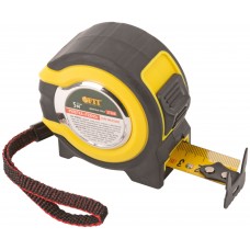 Рулетка прорезиненный корпус, двойной стопор Техно 5 м x 25 мм