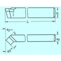 Резец проходной отогнутый 20х12х120 Р6М5