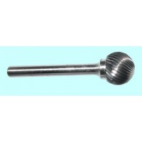 Борфреза тв.спл. сферич.d16х14х6х65 спиральная насечка (D16 14М06) 