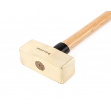 Кувалда тупоносая (немецкий тип) 2,7 кг латунь рукоятка дерево искробезопасная 2104B-1012, HORTZ