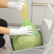 Пакеты для мусора с завязками 35 л x 15 шт., зеленые, Home Palisad (927175)