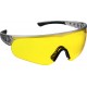 Очки защитные HERCULES, открытого типа, жёлтые, широкое моностекло STAYER Professional 2-110435_z01