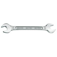 Ключ гаечный рожковый двусторонний 25x28 мм, Cr-V, хром, DIN 3110, HEYCO HE-50800252880