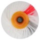 Ролик полиакрил. мини Профи, белый с серой и красной полосками, диам.15/35 мм, ворс 10 мм, 100 мм (02681)
