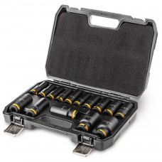 Набор ударных головок глубоких 1/2, 10-32 мм, CrMo, 15 предметов RUNTEC RT-IS1B15L