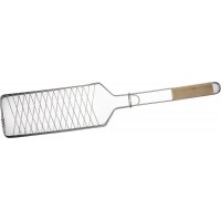 GRINDA Barbecue, 620 х 120 мм, для рыбы, нержавеющая сталь, одинарная решетка-гриль (424731)