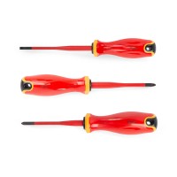 Набор диэлектрических отверток Отвертка диэлектрическая шлицевая 3.0x100 серия СЛИМ (КВТ)