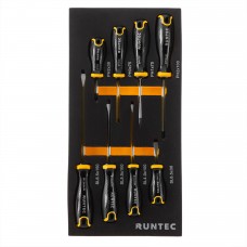RUNTEC RT-SD1E8 Набор отверток RUNTEC S2 в ложементе EVA, 8 предметов (RT-SD1E8)