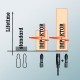 Бита ударная TX 40 x 25 мм алмаз 1/4 C6.3 Impaktor TORX серия 867/1 IMP DC Wera WE-057627