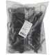 Дюбель-хомут для крепления кабеля 19-25 мм черный, 100 шт (фасовка) (60455-0)