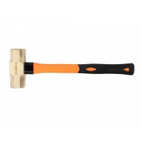 Кувалда тупоносая 5,4 кг AlCu рукоятка фибергласс искробезопасная 191-1030, HORTZ