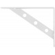 Уголок-кронштейн усиленный белый 200х150 мм (66103)