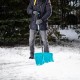 Лопата для уборки снега пластиковая Luxe,460 х 335 х 1300 мм, металлопластиковый черенок, Palisad (615915)