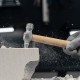 Молоток слесарный, 200 г, круглый боек, деревянная рукоятка (10238)