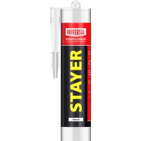 Герметик силиконовый 260 мл, белый, универсальный STAYER 41213-0_z01