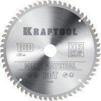 Пильный диск по алюминию Multi Material, 180 х 30 мм, 60Т KRAFTOOL 36953-180-30