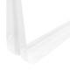 Кронштейн угловой с ребром, 150х200 мм, белый Сибртех (93952)