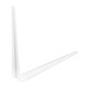 Кронштейн угловой с ребром, 300 х 350 мм, белый Сибртех (94018)