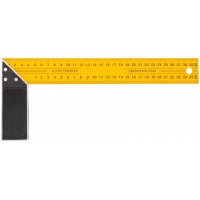 Угольник столярный желтый усиленный 300 мм (19430)