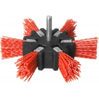 Щетка дисковая для дрели 100 мм, нейlonовая проволока ЗУБР Профессионал 35163-100_z02