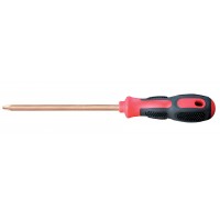 Отвертка крестовая PH 2х150 (общ.265мм) искробезопасный сплав BeCu 261-1010, HORTZ