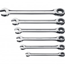 Набор ключей гаечных комбинированных трещоточных 6 шт 8-17 мм Профессионал ЗУБР 27074-H6