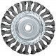 Корщетка-колесо, гайка М14, стальная витая проволока 125 мм (39123)
