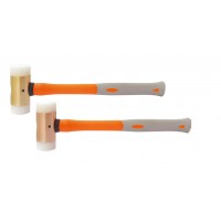 Кувалда нейлоновая 1 кг BeCu рукоятка фиберглас искробезопасная 191E-1004, HORTZ