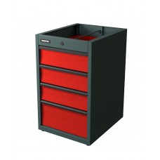Тумба с 4-мя ящиками красный RUNTEC TI4-7016-3020